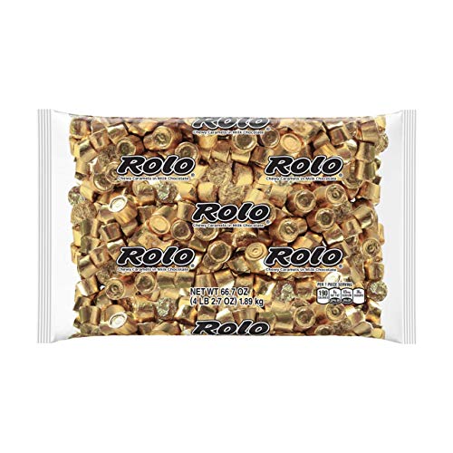 Product Cover ROLO Chocolate Caramel Candy, Valentines Candy, perfect for holiday parties and baking, Bulk Candy, 4.1 Pound bag