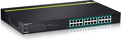 Product Cover TRENDnet 24-Port Gigabit PoE+ Switch, TPE-TG240G, 24 x Gigabit PoE+ Ports, 370W Power Budget, 48 Gbps Switch Capacity, Rack Mount Kit Included, Ethernet Network Switch, Metal, Lifetime Protection