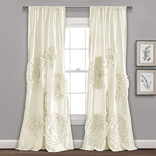 Product Cover Lush Decor Serena Window Panel for Living, Dining Room, Bedroom (Single Curtain), 84