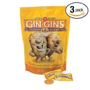 Product Cover Ginger People Gin-Gins Natural Hard Candy Double Strength 3 Ounce Bags - (Pack of 3)