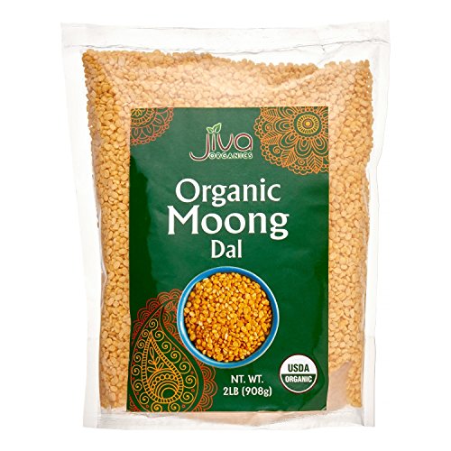Product Cover Jiva USDA Organic Moong Dal Yellow - 2 Pound (Split Mung Beans Washed)