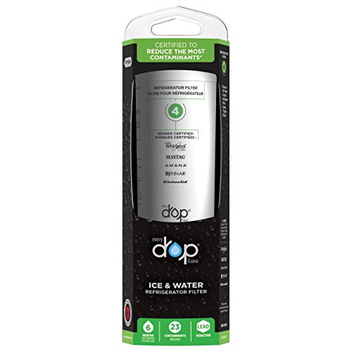 Product Cover EveryDrop by Whirlpool Refrigerator Water Filter 4 (Pack of 1, Packaging may vary)