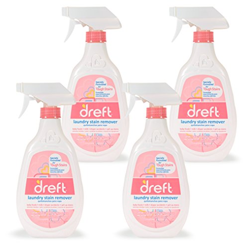 Product Cover Dreft Baby Laundry Instant Stain Remover Spray for Clothes, 22 Fluid Ounce (Pack of 4)