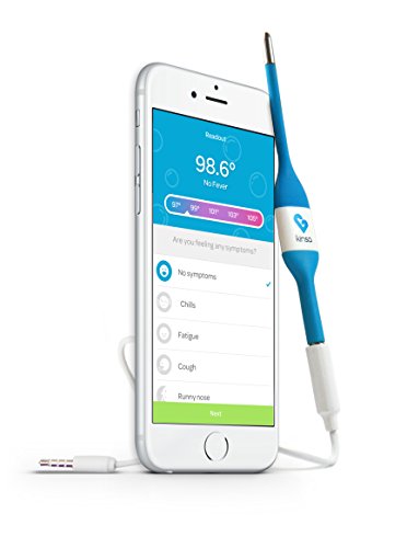 Product Cover Kinsa Smart Stick Digital Thermometer - Medical Thermometer with Fever & Health Tracking for Children and Adults-Old Model
