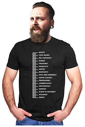 Product Cover Gift for Bearded Men - Beard Scale Men's T-shirt X-Large Black
