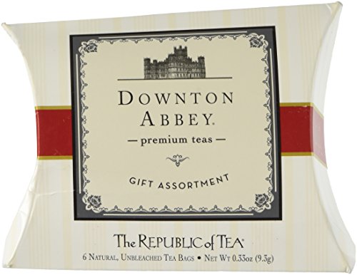 Product Cover The Republic of Tea Downton Abbey Tea, 6 Tea Bag Sampler Pillow, Gourmet Collection Of Premium Teas