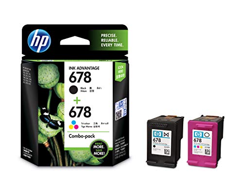 Product Cover HP 678 L0S24AA Combo-Pack Ink Advantage Cartridges (Black and Tri-Color)