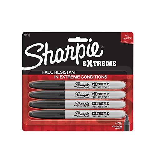 Product Cover Sharpie Extreme Permanent Markers, Black, 4-Count