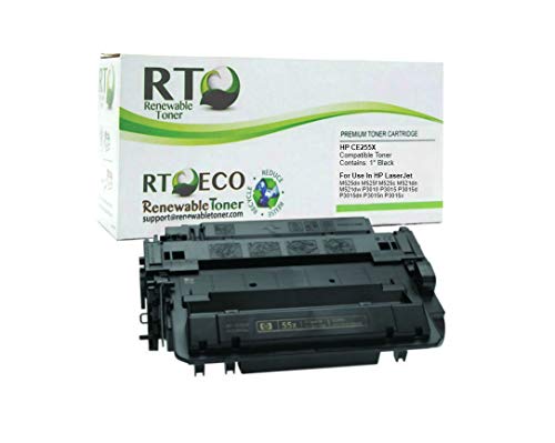 Product Cover Renewable Toner Compatible High Yield Toner Cartridge Replacement for HP 55X CE255X Laserjet Enterprise P3010 P3015 P3016 M521