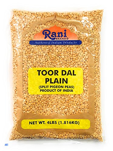 Product Cover Rani Toor Dal (Split Pigeon Peas) 4lb (64oz) ~ All Natural | Gluten Free Ingredients | NON-GMO | Vegan | Indian Origin
