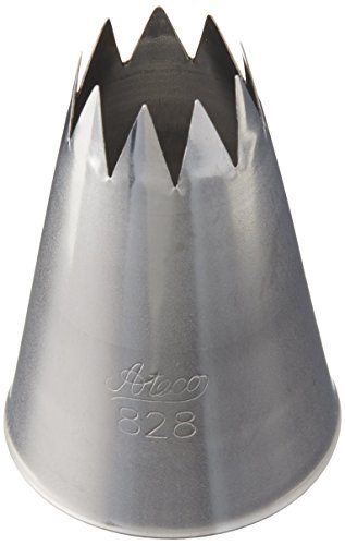 Product Cover Ateco # 828 - Open Star Pastry Tip .63'' Opening Diameter- Stainless Steel