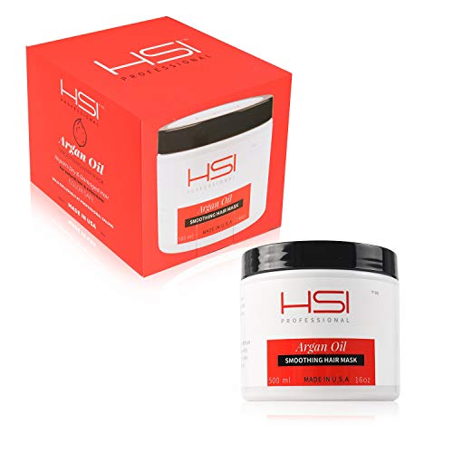 Product Cover HSI Professional No. 1 Best Hydrating Smoothing Hair Mask with Argan Oil Anti Frizz, 16 Ounce