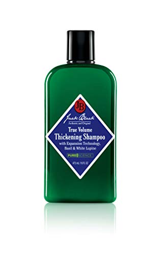 Product Cover JACK BLACK - True Volume Thickening Shampoo - PureScience Formula, Expansion Technology, Basil & White Lupine, Sulfate-Free Shampoo,and Product Build-Up, Helps Thicken Hair, 16 Oz