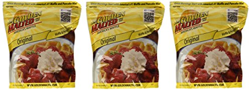 Product Cover Carbon's Golden Malted Original Waffle and Pancake Flour, 32 Ounce (Pack of 3)