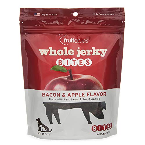 Product Cover Fruitables Jerky Bites Bacon And Apple Jerky, 5-Ounce Bag