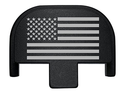 Product Cover NDZ Performance Rear Slide Cover Back Plate for Smith & Wesson Self Defense S&W SD9 SD40 VE 9mm .40 Black Custom Laser Engraved Image: US Flag