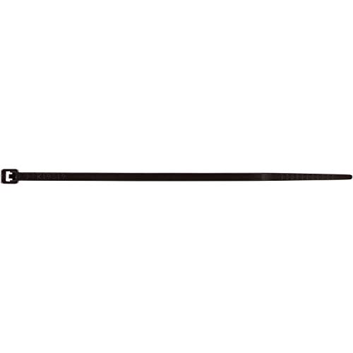 Product Cover Morris Products Ultraviolet Black Nylon Cable Ties - 6 Inch Length -Heavy Duty, 40-Pound Tensile Strength - Cable Organization Applications - UV Safe, UL Approved - Pack of 1000