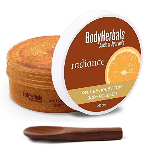 Product Cover BodyHerbals Ancient Ayurveda Radiance, Aromatherapy Orange Honey Fine Body Polisher, 7 Ounce