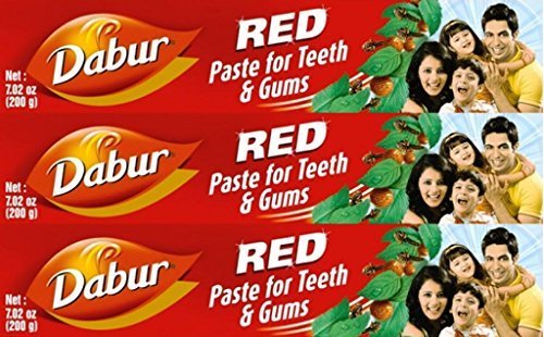 Product Cover Dabur Herbal Toothpaste Red Ml X 3 Packs 100