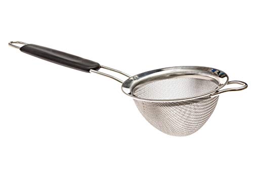 Product Cover LiveFresh Fine Mesh Stainless Steel Mini Tea Strainer with Non Slip Handle - 3 inch - Ideal Size for Straining Teas and Cocktails or Sifting Flour, Sugar, Spices, and Herbs