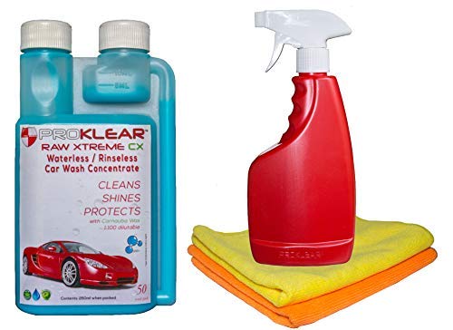 Product Cover PROKLEAR Waterless Kit Concentrate Cleans 50 Cars with Microfiber dilutable 100 Times