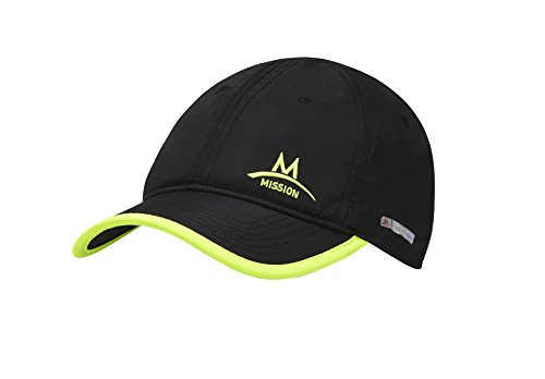 Product Cover Mission Standard Enduracool Cooling Performance Hat, Black/High Vis Green, One Size