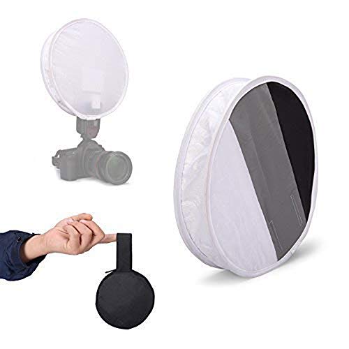 Product Cover Meking 12 Inch (31cm) Gray Card Portable Softbox Multi-Function Diffuser for Speedlight Flashlight