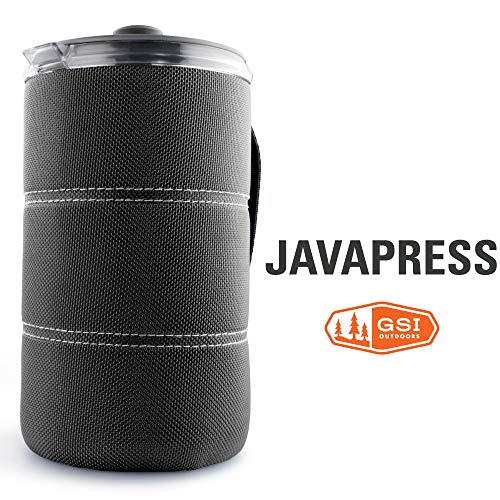 Product Cover GSI Outdoors - 30 Fl Oz JavaPress, French Press Coffee Mug, Superior Backcountry Cookware Since 1985, Graphite