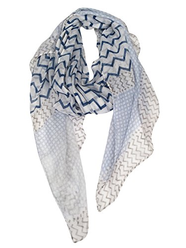 Product Cover GERINLY Soft Stylish Shawl Wrap: Wave Stripe Print Lightweight Scarf