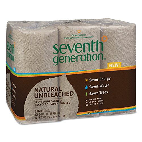 Product Cover Seventh Generation 13737 Natural Unbleached 100% Recycled Paper Towel Rolls, 11