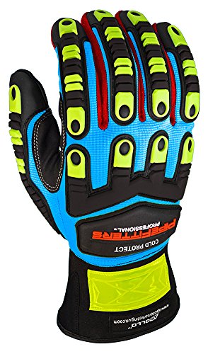 Product Cover Apollo Performance Work Gloves 3023, Pipefitters Professional Cold Protect, Thinsulate fabric for Warmth, Impact Protection, NeverSlip Technology Grip, Abrasion Protection, Touch Screen Capabilities with Lightning Touch Technology, 1 Pair,