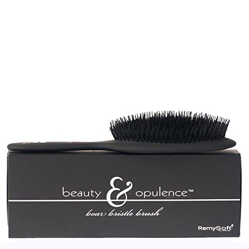 Product Cover RemySoft Beauty & Opulence Boar Bristle Brush - Safe For Hair Extensions, Weaves and Wigs