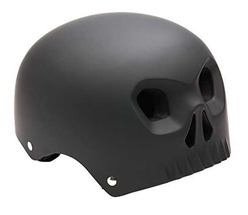 Product Cover Mongoose Street Hardshell Skull Youth Bike Helmet, Matte Black