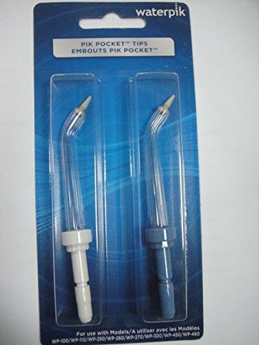 Product Cover *Brand NEW* WaterPik PP-100E Pik Pocket Replacement Tips, for Model WP100 ,450, 360- with 2 Tips