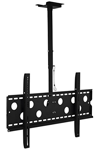 Product Cover Mount-It! TV Ceiling Mount, Full Motion Height Adjustable Swivel Tilting Bracket for 42, 45, 47, 49, 50, 55, 60, 65, 70, 75, 80, 85, 90 Inch, TVs 220 Lbs Capacity
