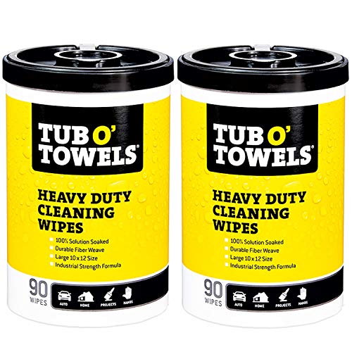 Product Cover Tub O Towels Heavy-Duty Multi-Surface Cleaning Wipes, Citrus, 10 X 12 Inch, 2 Count
