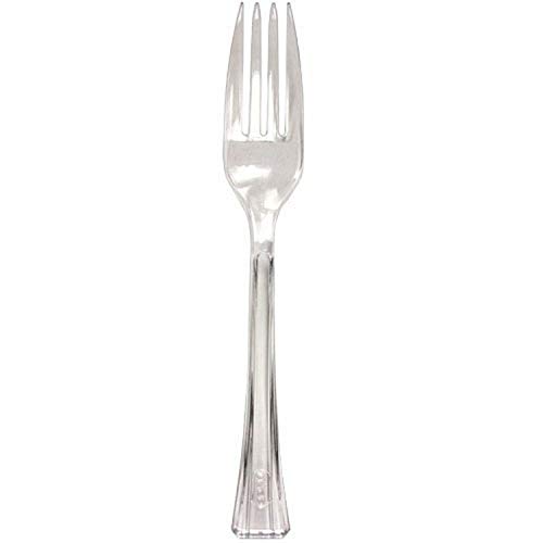 Product Cover Lillian Tablesettings 48 Count Premium Plastic Fork, Clear
