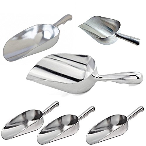 Product Cover Winco - Aluminum Multi-Purpose Scoop Commercial Grade Quality (5 Ounce) (6 Pack)