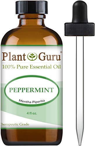 Product Cover Peppermint Essential Oil 4 oz 100% Pure Undiluted Therapeutic Grade Extract of Mentha Piperita, Great for Aromatherapy Diffuser, Skin Body and Hair