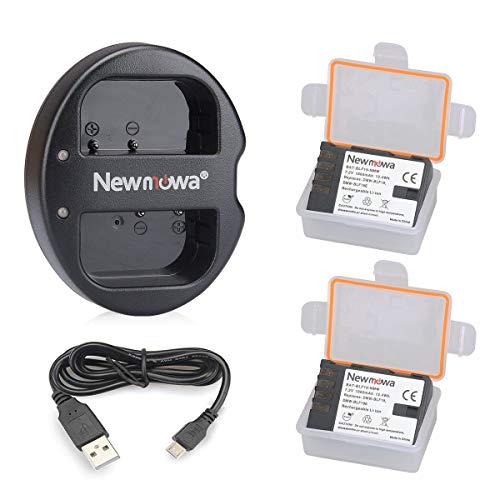 Product Cover Newmowa DMW-BLF19 Battery (2 Pack) and Dual USB Charger for Panasonic DMW-BLF19 and Panasonic DMW-BLF19E Panasonic DMC-GH5 DMC-GH3 DMC-GH3A DMC-GH3H DMC-GH4 DMC-GH4H DC-GH5S