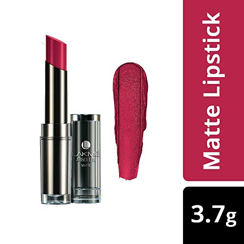 Product Cover Lakme Absolute Matte Lipstick, Plum Spell, 3.7g