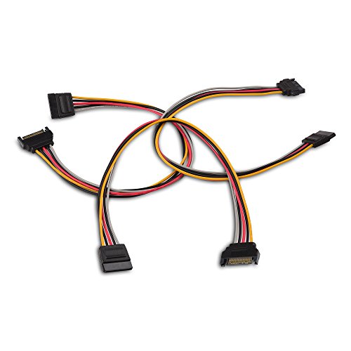 Product Cover Cable Matters 3-Pack 15 Pin SATA Power Extension Cable 12 Inches
