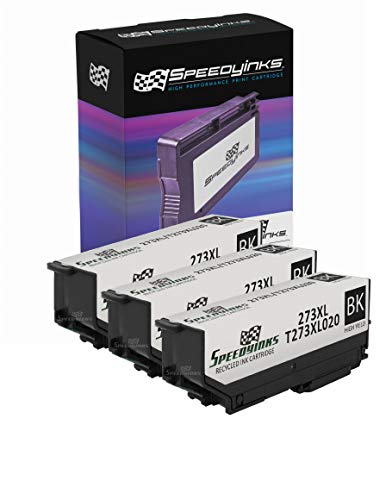 Product Cover Speedy Inks Remanufactured Ink Cartridge Replacement for Epson T273XL020 ( Black , 3-Pack )