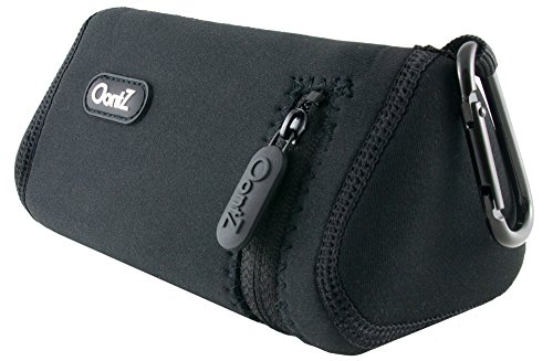 Product Cover OontZ Angle 3/OontZ Angle 3 RainDance Bluetooth Speaker Official Carry Case, with Aluminum Carabiner, Neoprene Improved with Reinforced Zipper, Black [NOT for OontZ Angle 3 Plus/OontZ Angle 3 Ultra]