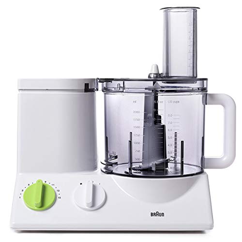 Product Cover Braun FP3020 12 Cup Food Processor Ultra Quiet Powerful motor, includes 7 Attachment Blades + Chopper and Citrus Juicer , Made in Europe with German Engineering