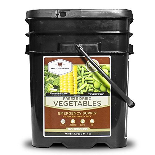 Product Cover Wise Company, Emergency Food Supply, Freeze-Dried Vegetable Variety, Gluten-Free, 160 Servings