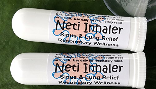 Product Cover Urban ReLeaf NETI Salt Air Relief INHALERS! Set of Two (2) Sinus & Lung, Himalayan & Botanicals! Respiratory Wellness. Healing Aromatherapy. Energizing! Colds, Asthma, Cough, Bronchitis 100% Natural