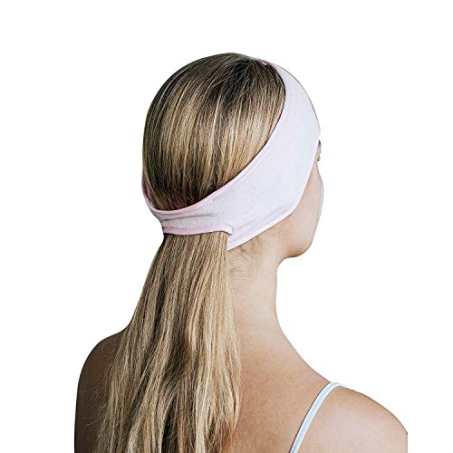 Product Cover Kitsch Spa Headband, Makeup Headband for Face Washing (Blush)