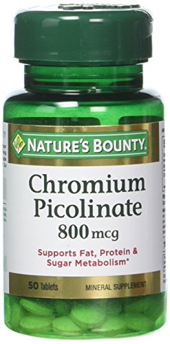 Product Cover Nature's Bounty Mega Chromium Picolinate 800 mcg Tablets 50 ea (Pack of 3)