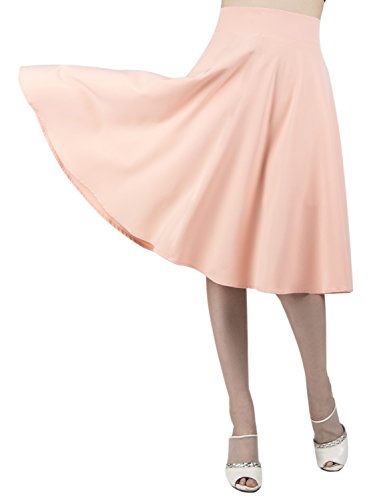 Product Cover CHOiES record your inspired fashion Women's Pink/BlackBlue/White Solid High Waist Trumpet Midi Skirt (10 Colors)